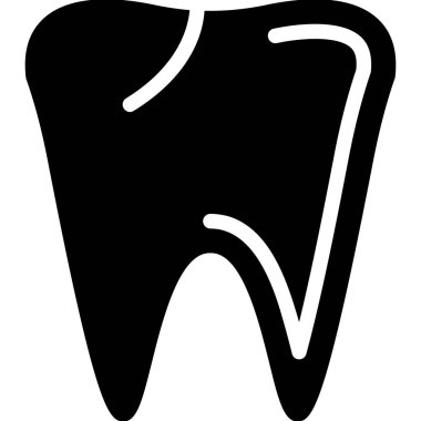 diş simgesi vektör illüstrasyonu