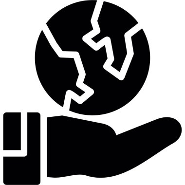 Bozuk simge ile vektör simgesi eli