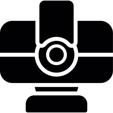 kamera simgesi vektör illüstrasyonu