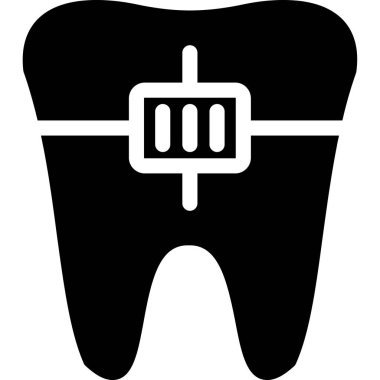 Diş. Web simgesi basit illüstrasyon