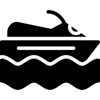 Gemi simgesi vektör illüstrasyonu