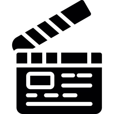 film kamera ikonu vektör illüstrasyonu