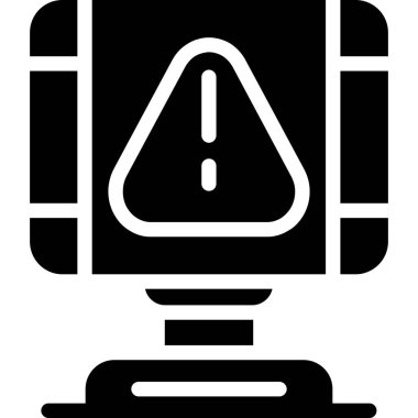 Uyarı uyarı ünlem simgesi ana hat biçiminde