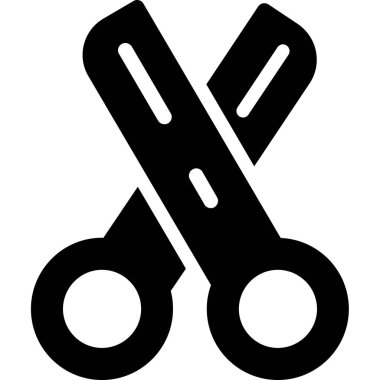 Makas. Web simgesi basit tasarım