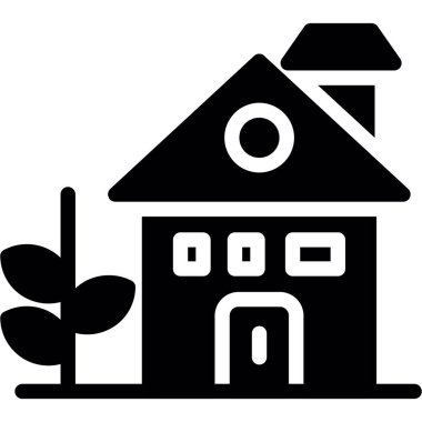 Ev. Web simgesi basit illüstrasyon