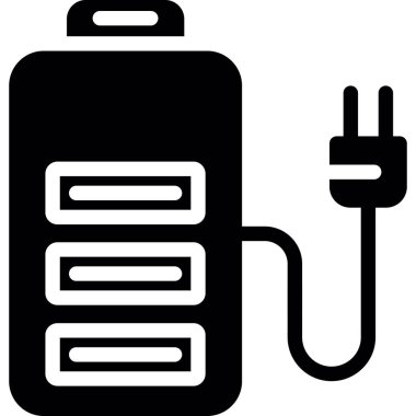 pil şarj etme simgesi katı biçiminde