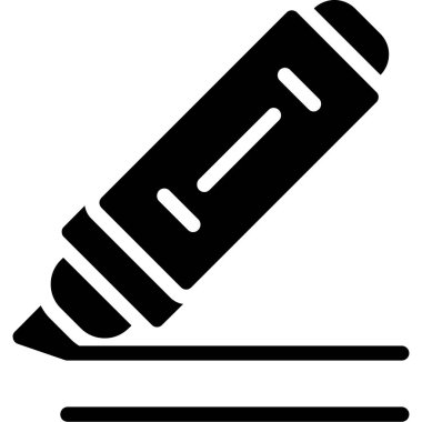 Kalem. Web simgesi basit illüstrasyon