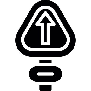 Katı biçimdeki ok yönü sağ simgesi