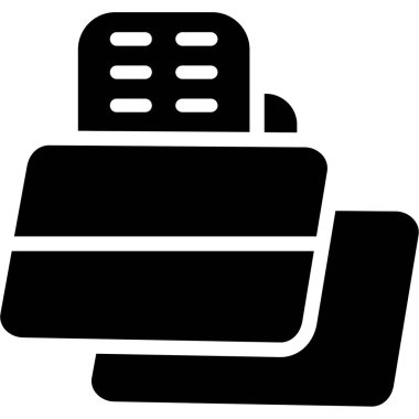 Banka kredi kartı simgesi ana hat biçiminde