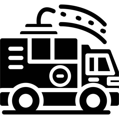 araba kamyon simgesi vektör illüstrasyonu