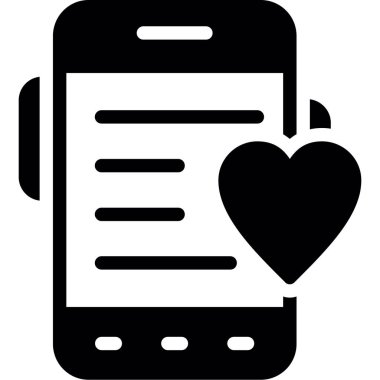 Aşk kalp vektör simgesi