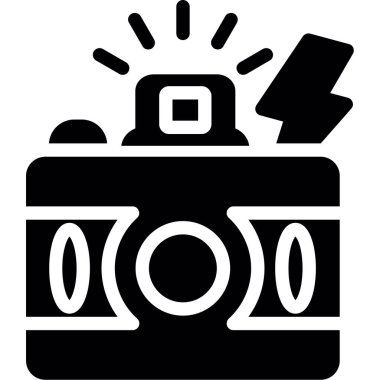 Kamera. Web simgesi basit illüstrasyon