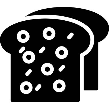 Ekmek. Web simgesi basit tasarım