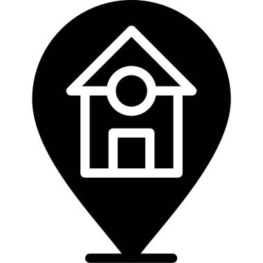 Konum simgesi, basit vektör illüstrasyonu