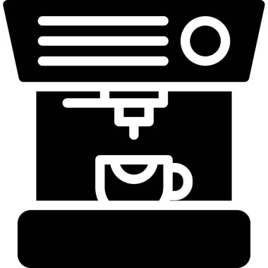 Kahve makinesi simgesi, taslak biçimi