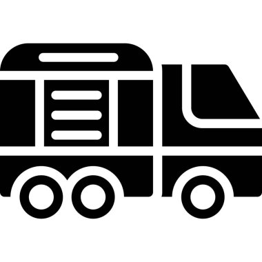 araba römorku simgesi, basit stil