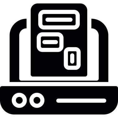 elektronik aygıt simgesi, vektör illüstrasyonu