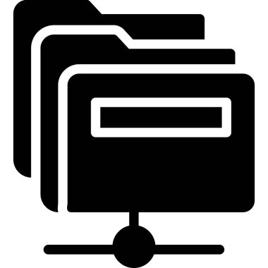 veri dizini simgesi. Taslak çizimi. Beyaz arkaplanda izole edilmiş ağ için dizin vektör sembolü