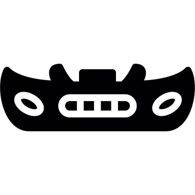 Maske simgesi, basit tarzı