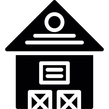 Ev. Web simgesi basit illüstrasyon