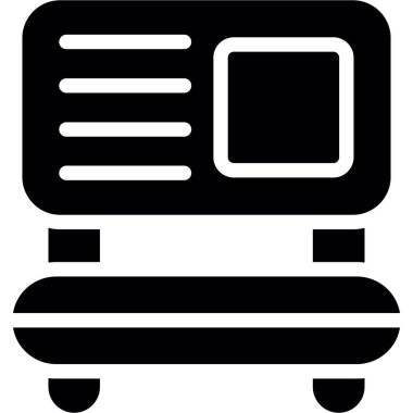 bus simgesi, basit vektör tasarımı