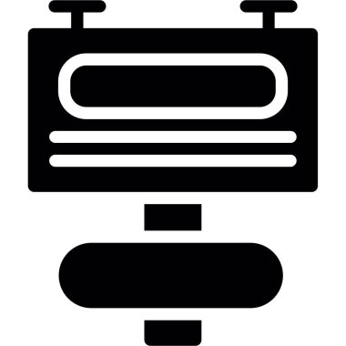 Siyah ve beyaz simgesinin vektör illüstrasyonu