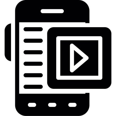 mobil uygulama simgesi, basit vektör illüstrasyonu