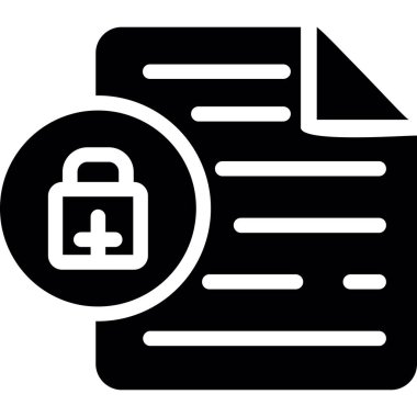 belge simgesi, vektör çizimi