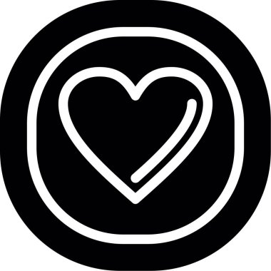 Aşk simgesinin vektör illüstrasyonu