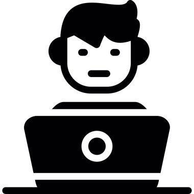 Bilgisayar bilgisayarı. Vektör illüstrasyonu