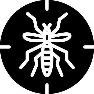 Böcek simgesinin vektör illüstrasyonu