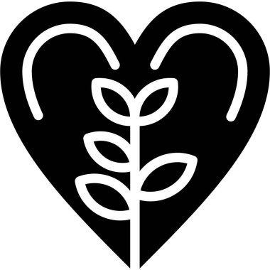 Kalp. Web simgesi basit tasarım