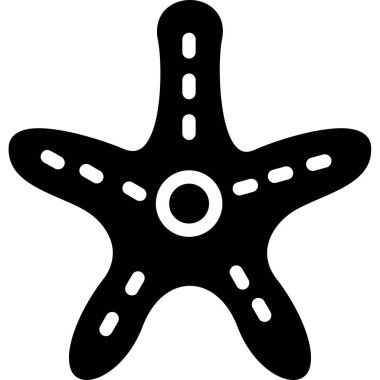 denizyıldızı. Web simgesi basit illüstrasyon