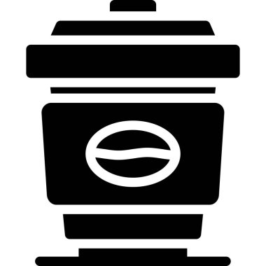 Kahve makinesi simgesinin vektör illüstrasyonu