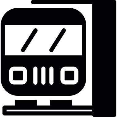 tren simgesi vektör illüstrasyonu