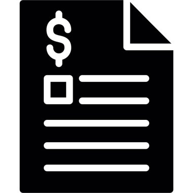 iş ve finans satırı vektör simgesi.