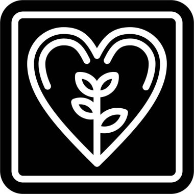 Aşk. Web simgesi basit illüstrasyon