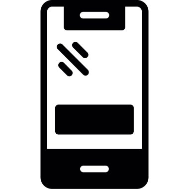 Akıllı telefon. Web simgesi basit illüstrasyon