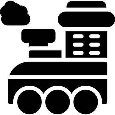 tren. Web simgesi basit illüstrasyon