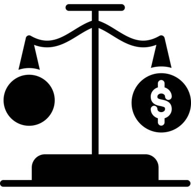 Dolar simgesi. düz vektör illüstrasyonu.