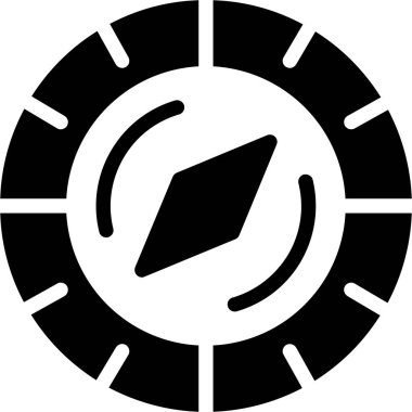 pusula simgesini katı biçiminde pusula simgesi