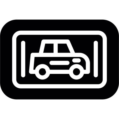 araba simgesi vektör illüstrasyonu