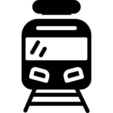 Demiryolu simgesi vektör illüstrasyonu