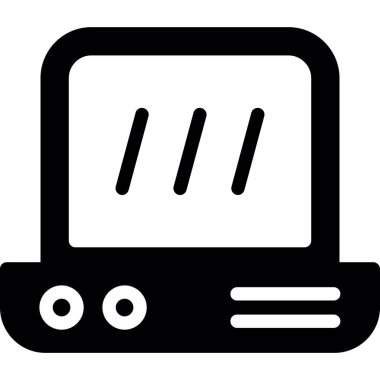 dizüstü bilgisayar web simgesi basit vektör