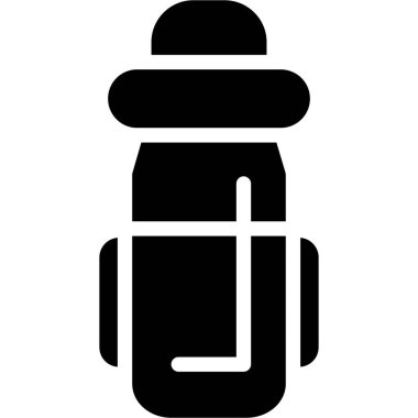 şişe içecek ikonu ana hatlarıyla