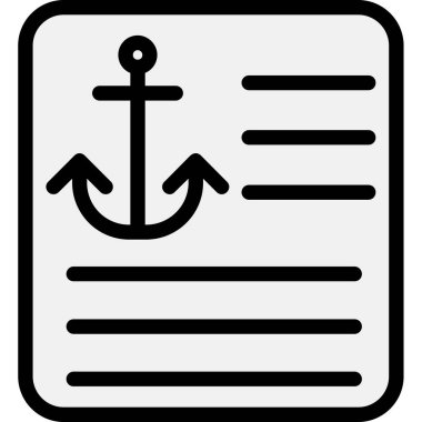 çapa simgesi vektör illüstrasyonu