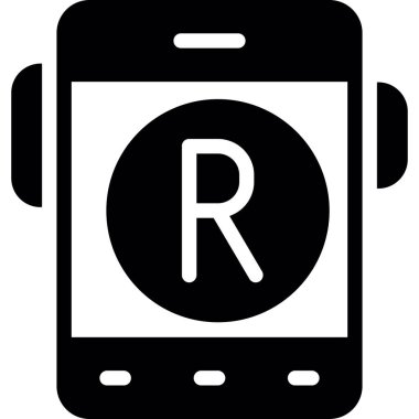 akıllı telefon simgesi vektör illüstrasyonu