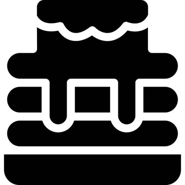 Fırın yemek ikonu ana hatlarıyla