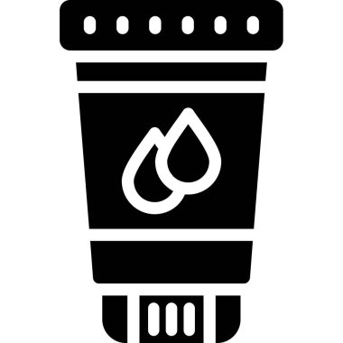 Bir benzin istasyonu simgesinin vektör illüstrasyonu