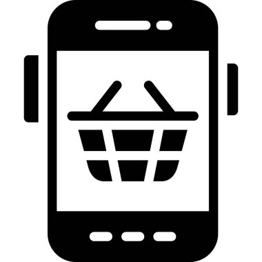 alışveriş sepeti simge vektör